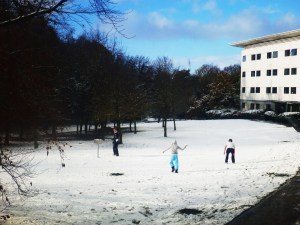My first snow experience!